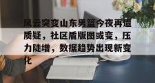 雷速直播-包含风云突变山东男篮今夜再遭质疑，社区盾版图或变，压力陡增，数据趋势出现新变化的词条